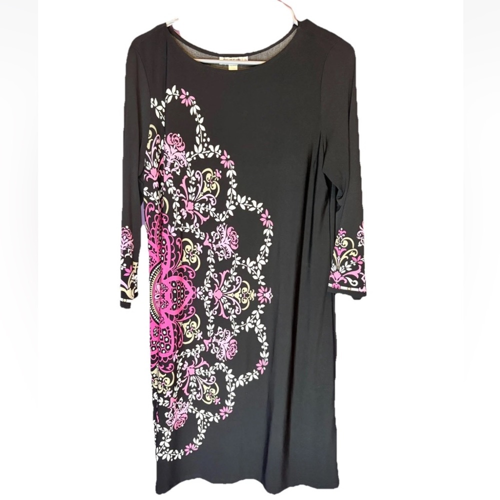 Dressbarn 3/4 Sleeve Dress Stretchy Plus Size 14